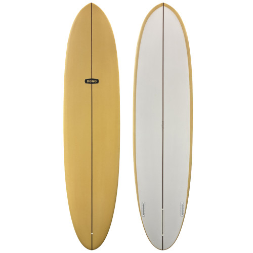 Top and Bottom View - 7'6" Dono Surfboards Performance Egg - New Midlength Surfboard