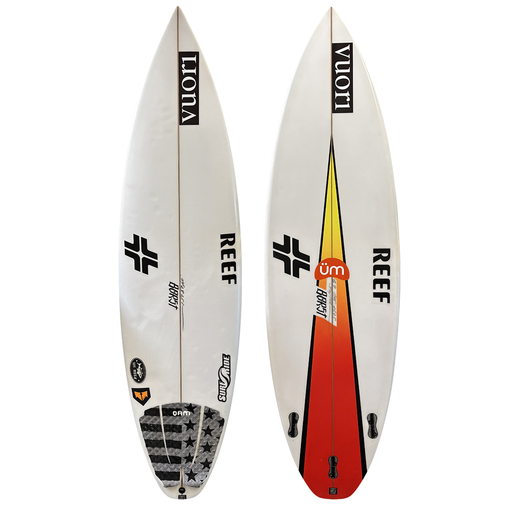 High Performance Shortboard 6'2 Borst Surfboards Custom for Taylor Knox - Lightly-Used Performance ...