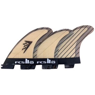 FCS II FW PC Thruster Fin Set - Medium - Bamboo/Carbon