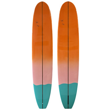 9'6 Poppy Curated Surfboards - New Classic Noserider Longboard - BLEM photo 1