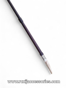 Plaited Leather Whip with Antler Tip Plaited Leather Whip with Antler Tip