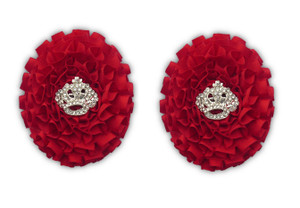 Large Oval Carnation Rosettes ( Pair )
approx. 8cm x 6 cm Large Oval Carnation Rosettes ( Pair )
approx. 8cm x 6 cm