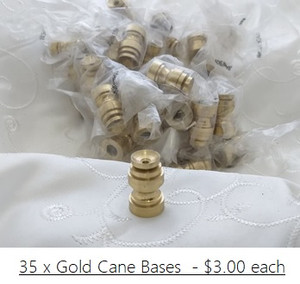  Gold Cane Topper Bases