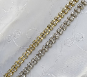 2 row chain
Gold & Silver 2 row chain
Gold & Silver
