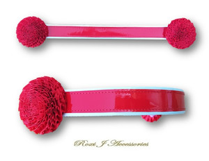 2 Tone Faux Patent Work Browbands