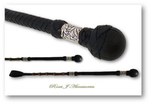 Leather Topped Show Cane