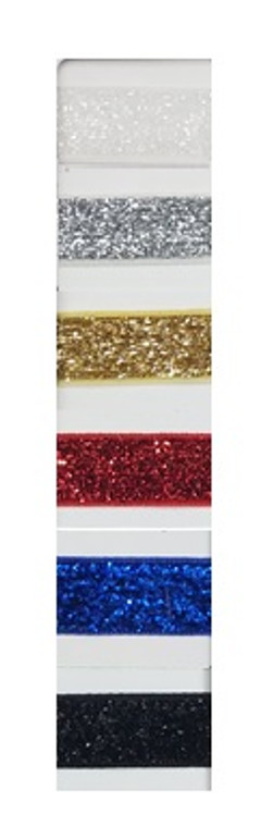  16mm  Metallic Glitter Velvet Ribbon per metre