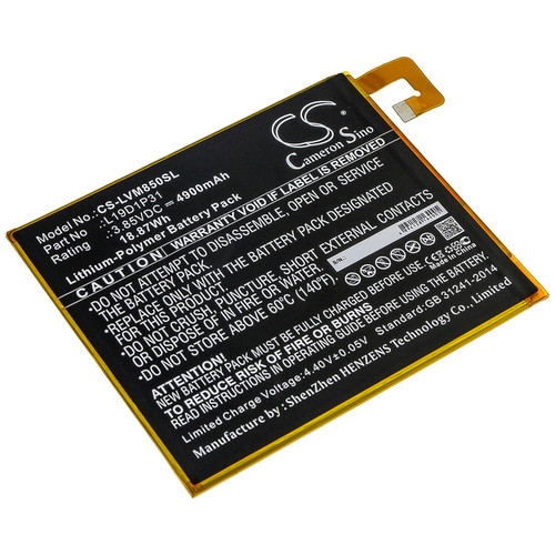 4900mAh Battery for Launch X431 PROS V4.0 Diagnostic Scan Tool, X431 Turbo Diagnostic, Lenovo Tab M8, TB8505F, L19D1P31