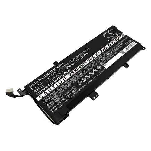 3400 mAh for HP MB04XL,MBO4XL,TPN-W119,TPN-W120,MB04055XL,843538-541,844204-850,844204-855,HSTNN-UB6X