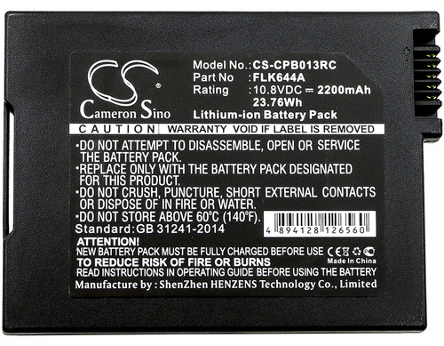 2200 mAh for Cisco PB013,SMPCM1,4033435,FLK644A