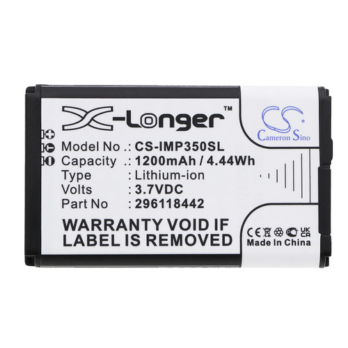 1200mAh Battery for Ingenico iSMP, iMP350, iMP352, iMP550, iSMP Companion