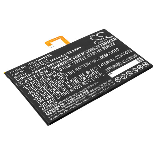7000mAh Battery for Lenovo A10-70, TB2-X30, TB-X103F, TB-X304L, TB-X704N, TB2-X30F, Tab 2 A10-30, TAB 4 10 plus, Lanuch X431 PRO3S, L14D2P31