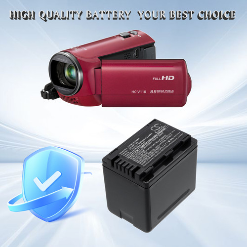 3400 mAh for Panasonic VW-VBT190