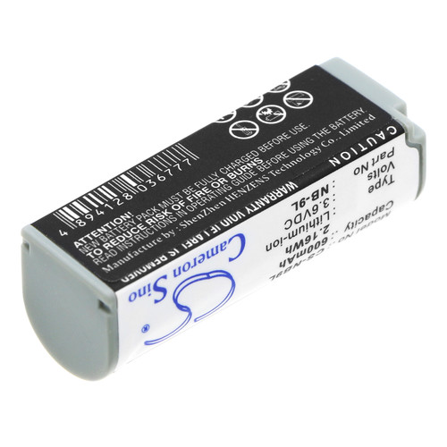 600 mAh for Canon NB-9L