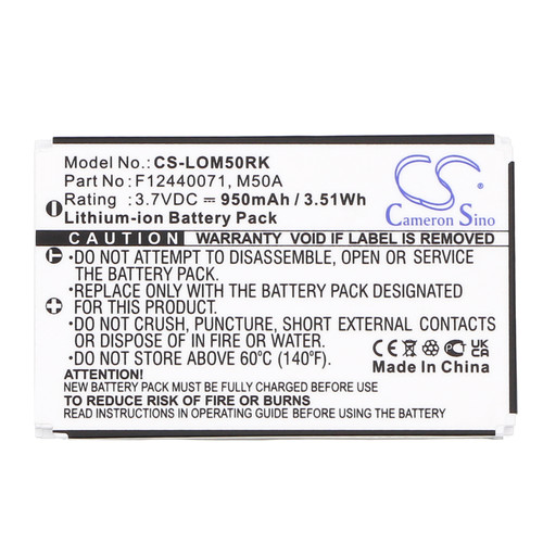 950 mAh for Logitech M50A,F12440071,190304-2004