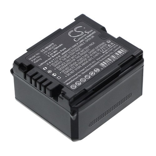 750 mAh for Panasonic VW-VBG070,VW-VBG070A,VW-VBG070-K