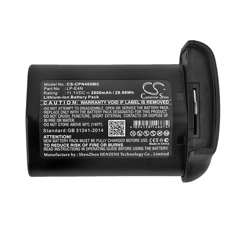 2600 mAh for Canon LP-E4N