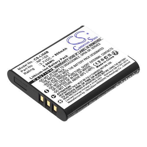 800mAh Replacement Battery for Ricoh DB-100, DB-110, DB-L110, Pentax D-Li92, Casio NP-10, NP-150, Olympus LI-50B, GE GB-50, GB-50A, Kodak LB-052