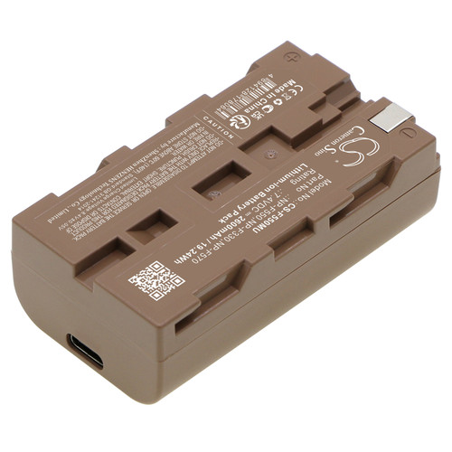 2600mAh Replacement Battery for NP-F330, NP-F530, NP-F550, NP-F570 Support PD Type-C Fast Charging