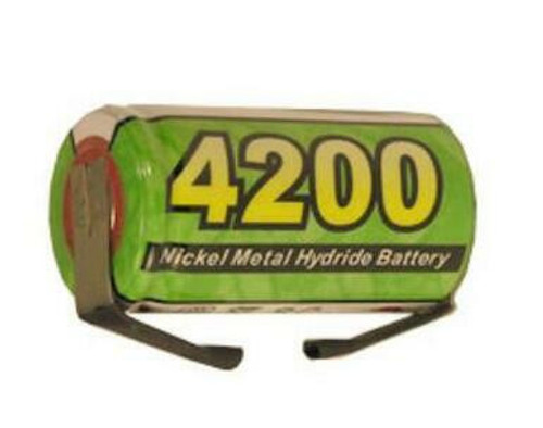 Sub C Powerizer NiMH Battery with Tabs (4200 mAh) Sub C Powerizer NiMH Battery with Tabs (4200 mAh)