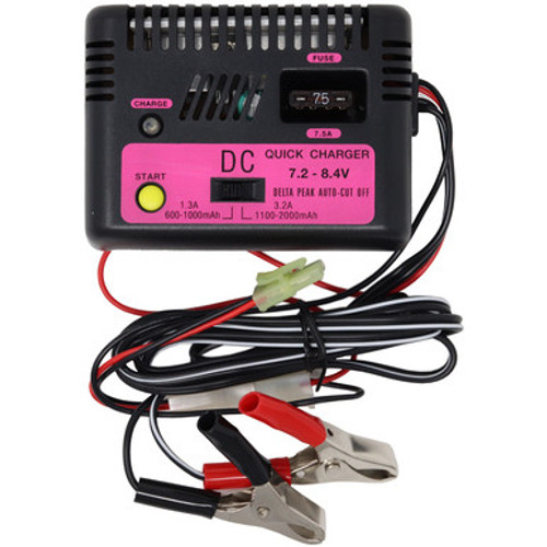 12 Volt DC Peak Charger for 7.2 - 8.4 Volt Battery Packs 12 Volt DC Peak Charger for 7.2 - 8.4 Volt Battery Packs