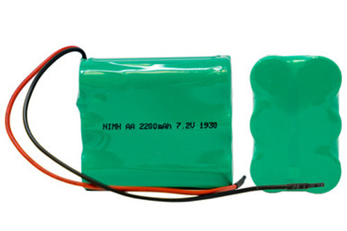 7.2 Volt (3 x 2) NiMH Battery Pack (2200 mAh) with Leads 7.2 Volt (3 x 2) NiMH Battery Pack (2200 mAh) with Leads