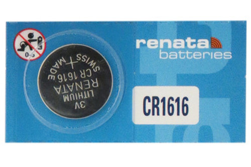 CR1616 Renata 3 Volt Lithium Coin Cell Battery CR1616 Renata 3 Volt Lithium Coin Cell Battery