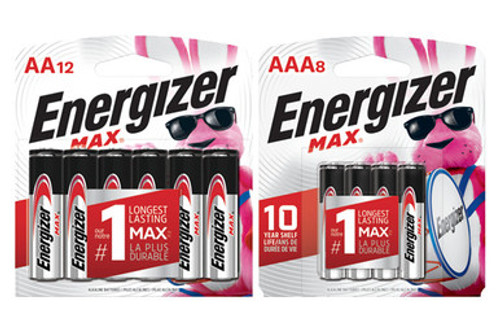 12 AA + 8 AAA Energizer MAX Alkaline Battery Combo (On Cards) 12 AA + 8 AAA Energizer MAX Alkaline Battery Combo (On Cards)