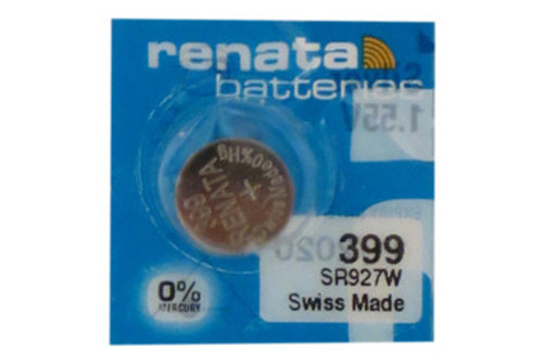 399 / 395 / SR927SW Renata Silver Oxide Button Battery 399 / 395 / SR927SW Renata Silver Oxide Button Battery