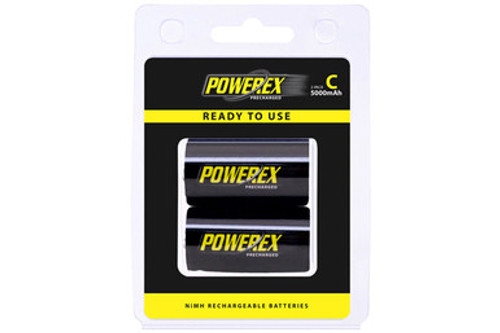 C NiMH Powerex PRO Rechargeable Batteries (5000 mAh) (2 Card) C NiMH Powerex PRO Rechargeable Batteries (5000 mAh) (2 Card)