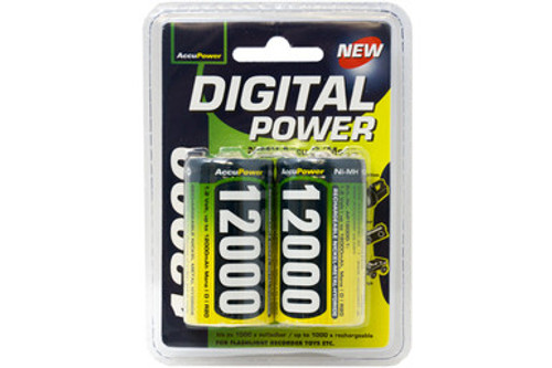 D AccuPower NiMH 12000mAh Battery (2 Card) D AccuPower NiMH 12000mAh Battery (2 Card)