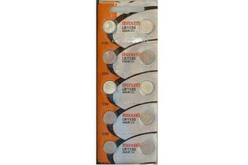 LR1130 / AG10 / 389 Maxell Alkaline Button Batteries (10 Card) LR1130 / AG10 / 389 Maxell Alkaline Button Batteries (10 Card)