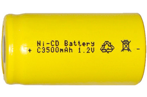C NiCd Battery (3500 mAh) - Flat Top C NiCd Battery (3500 mAh) - Flat Top