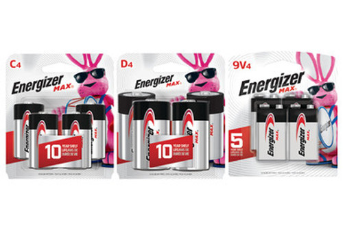 4 C + 4 D + 4 9 Volt Energizer MAX Alkaline Battery Combo (On Cards) 4 C + 4 D + 4 9 Volt Energizer MAX Alkaline Battery Combo (On Cards)
