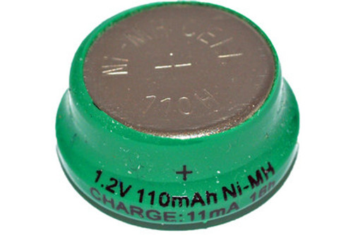 110H 1.2 Volt NiMH Button Battery