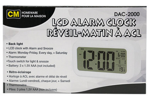 LCD Alarm Clock with Date & Temperature (Batteries Included) LCD Alarm Clock with Date & Temperature (Batteries Included)