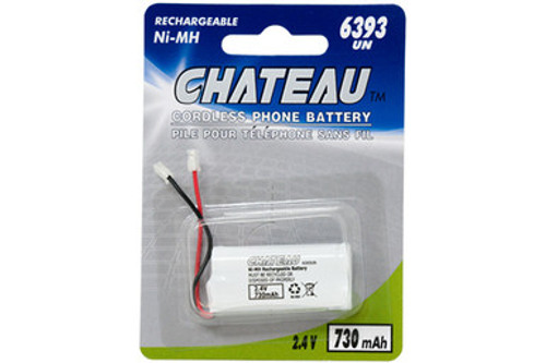 2.4 Volt NiCd 730 mAh (6393 UN) Cordless Phone Batteries (2 Cards) 2.4 Volt NiCd 730 mAh (6393 UN) Cordless Phone Batteries (2 Cards)