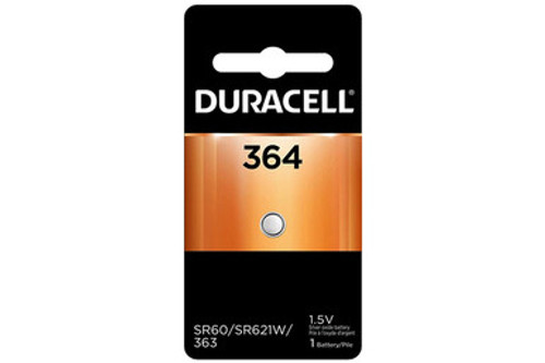 364 / SR621SW Duracell Silver Oxide Button Battery (On a Card) 364 / SR621SW Duracell Silver Oxide Button Battery (On a Card)