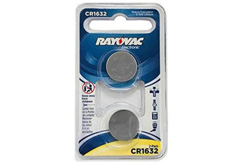 2-Card CR1632 Rayovac 3 Volt Lithium Coin Cell Batteries 2-Card CR1632 Rayovac 3 Volt Lithium Coin Cell Batteries