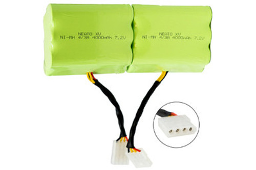 2 x Neato XV 11 7.2 Volt 4000mAh NiMH Replacement Battery Pack 2 x Neato XV 11 7.2 Volt 4000mAh NiMH Replacement Battery Pack