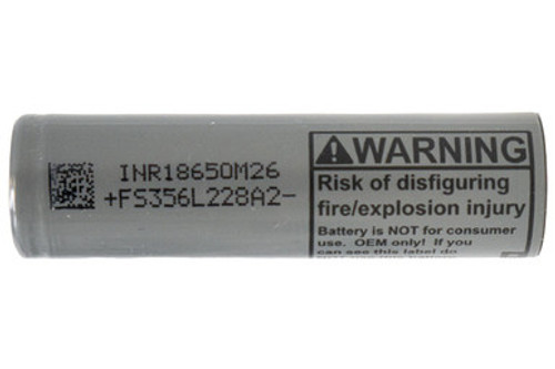 LG 18650 M26 3.6 Volt Lithium Ion Battery (2600 mAh) LG 18650 M26 3.6 Volt Lithium Ion Battery (2600 mAh)