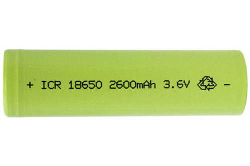 18650 2600 mAh Li-ion 3.7 Volt Battery (Flat Top) 18650 2600 mAh Li-ion 3.7 Volt Battery (Flat Top)