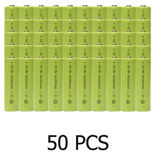 AA NiMH 1800 mAh Batteries (Box of 50) AA NiMH 1800 mAh Batteries (Box of 50)