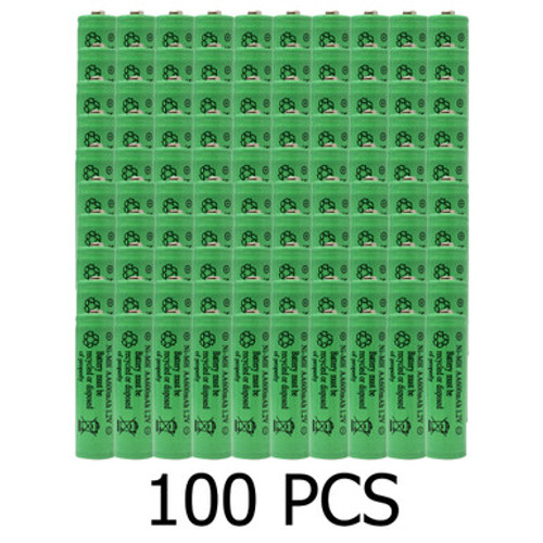 AA NiMH 600 mAh Rechargeable Batteries (Box of 100) AA NiMH 600 mAh Rechargeable Batteries (Box of 100)