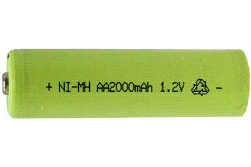AA NiMH 2000 mAh Button Top Batteries (Box of 50) AA NiMH 2000 mAh Button Top Batteries (Box of 50)