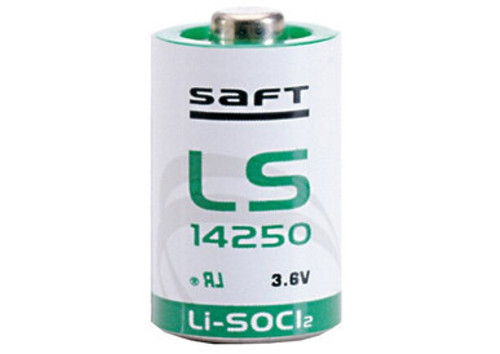 Saft LS14250 (ER14250) 3.6V 1/2 AA 1200mAh Lithium Batteries (Box of 12) Saft LS14250 (ER14250) 3.6V 1/2 AA 1200mAh Lithium Batteries (Box of 12)