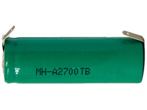 A NiMH 2700 mAh Batteries with Tabs (Box of 12) A NiMH 2700 mAh Batteries with Tabs (Box of 12)