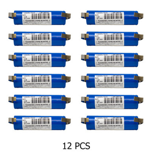 18650 Toshiba 3.6 Volt 1650 mAh Lithium Ion Batteries with Tabs (Box of 12) 18650 Toshiba 3.6 Volt 1650 mAh Lithium Ion Batteries with Tabs (Box of 12)