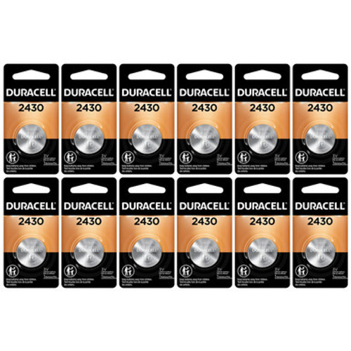 CR2430 Duracell 3 Volt Lithium Coin Cell Batteries (Box of 12) CR2430 Duracell 3 Volt Lithium Coin Cell Batteries (Box of 12)