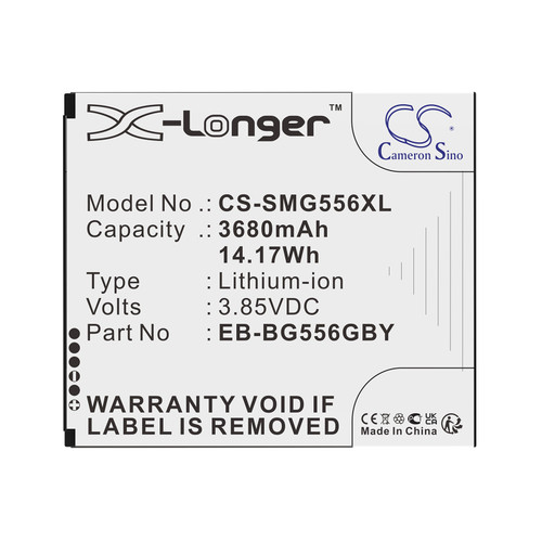 Replacement Battery for Samsung Galaxy Xcover 7, Galaxy XCover7 5G, SM-G556B, EB-BG556GBY, GH43-05199A, Lithium-ion 4050mAh